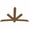 Ekena Millwork Alberta Smooth Timber Gable Bracket, Western Red Cedar, 72"W x 48"H x 1 1/2"D x 5 1/2"F, 16/12 Pitch GBW072X48X0206ALB00SWR - alternate 3